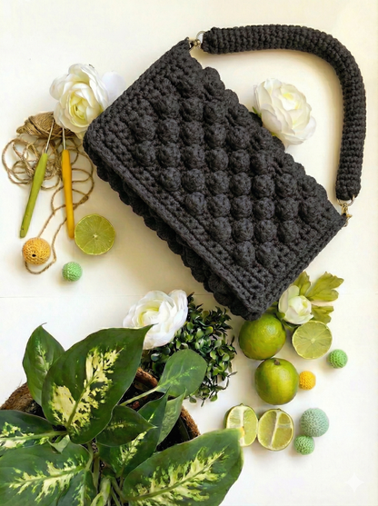 Poppy Classic HandBag Graphite Grey