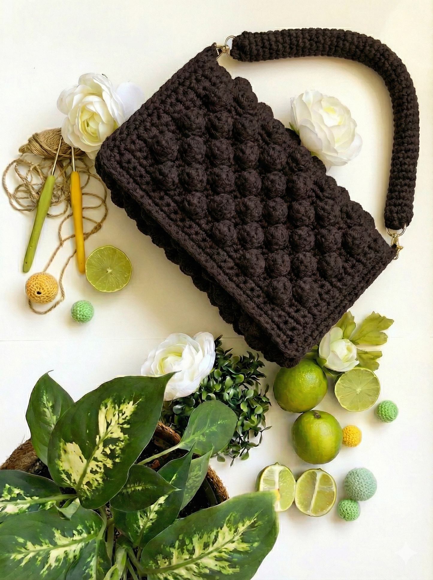 Poppy Classic HandBag Smoky Coffee