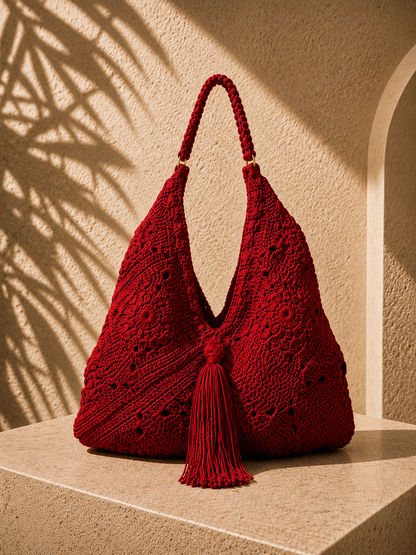 Poppy Atelier Boho DARK BURGUNDY