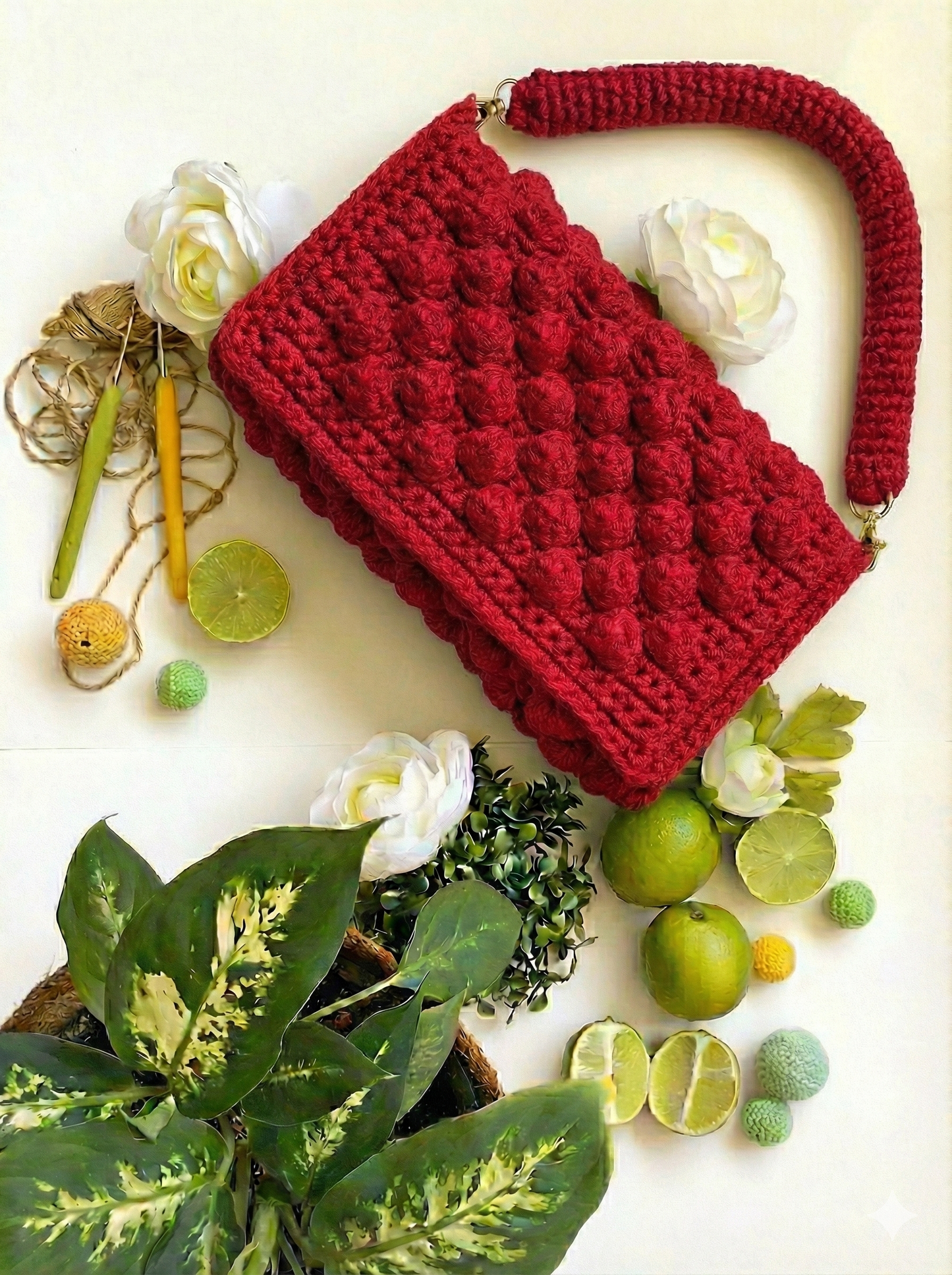 Poppy Classic HandBag Iconic Red